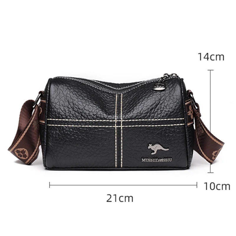 High Quality Soft Leather Womens Shoulder Bag Fashion Trend Pillow Shaped Bags Luxury Brand Female Crossbody Bolsas Sac 2024 New